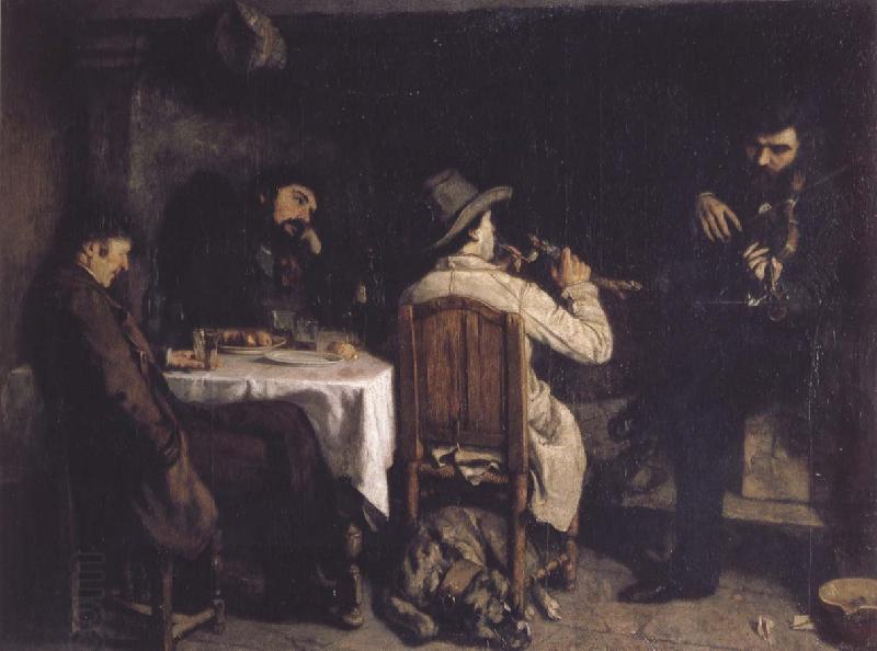 Gustave Courbet After Dinner at Ornans China oil painting art